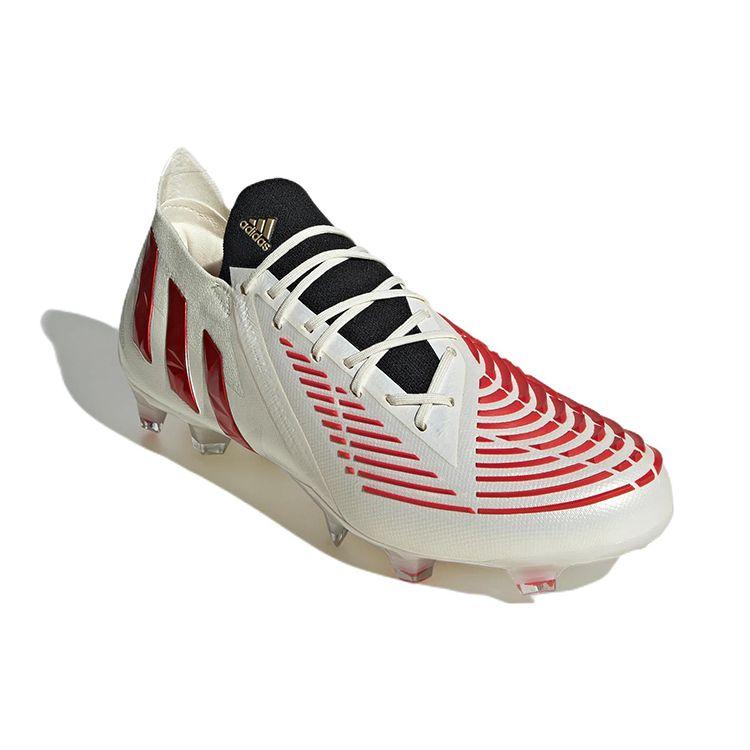 Adidas Predator Edge.1 L FG Firm Ground Natural Grass Durable Soccer Shoes Men Soccer Shoes White GV7390
