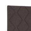 Bed Frame with Headboard Dark Brown 140 X 190 Cm Fabric