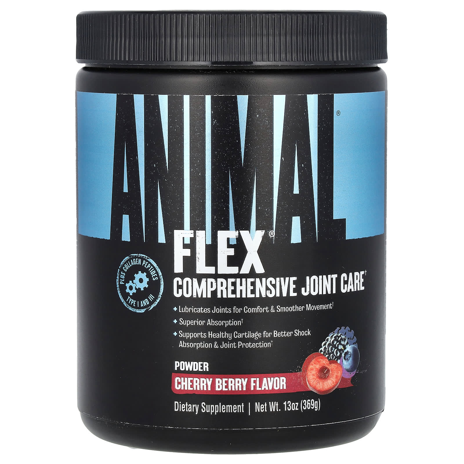 

Animal, Flex® Powder, Cherry Berry, 13 oz (369 g)