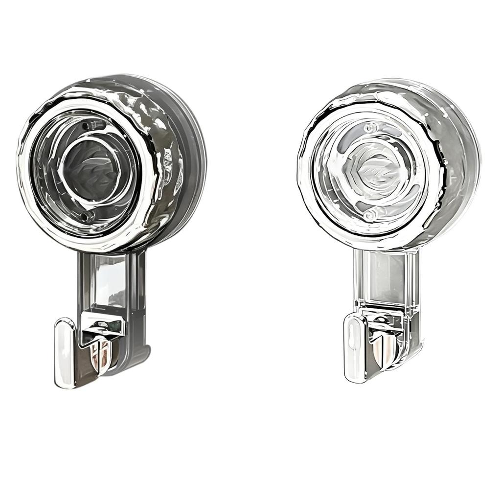 Shower Hooks Reusable & Removable Suction Towel Hook No-Drill Strong Suction Hanger for Shower Bathroom Glass Door Windows