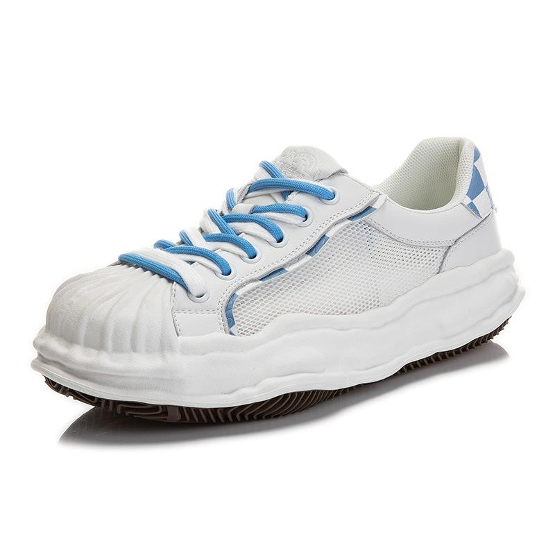 Shell Head Leather Little White Shoes Women's 2025 Summer New Thick-soled Heightening Board Shoes Women's Breathable and Versatile Sports Women's Shoe