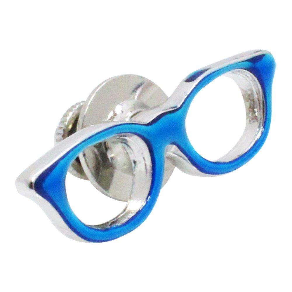 

glasses SWANK Pins Lapel pin P0190 Blue-rimmed синий