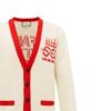 Gucci Sweaters Men's White V Neck Moderate Other 577705-XKAVG-9133