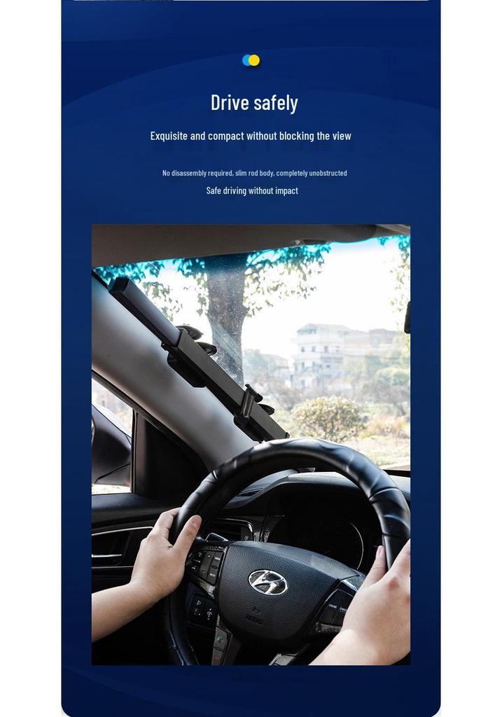 Automatic Retractable Front Windshield Sunshade: Heat Insulation & Light Blocking
