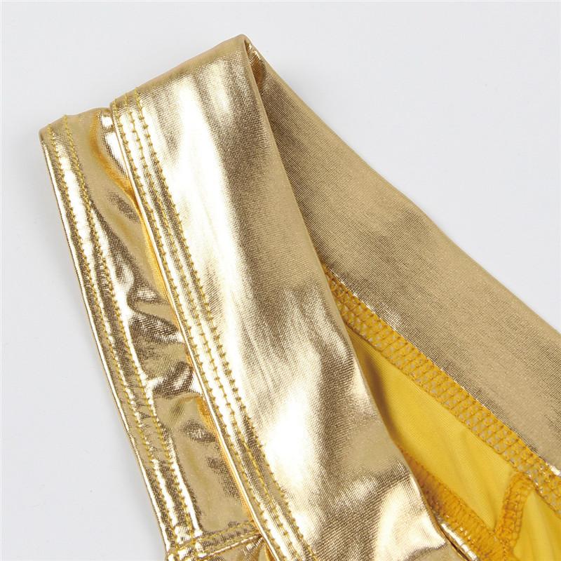 String JOCKMAIL Einfarbig Hochglänzend Reflektierendes Material Sexy Herren String Unterwäsche Männliche Club Tanz Kleidung T-Back Unterhose