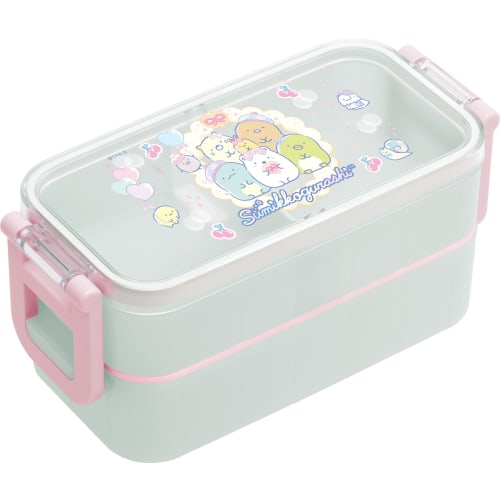 San-X Sumikkogurashi Lunch Market 2-Point Lock Lunch Box with Chopsticks KA17302
