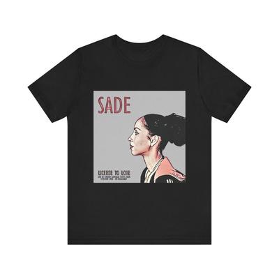 Sade Άδεια για να Αγαπάς Γραφικό Σχέδιο Κυκλική Λαιμόκοψη Unisex Βαμβακερό Κοντομάνικο T-shirt