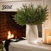 Rustic Mantelpiece Ornament Artificial Lighted Pine with Lights Fairy Light Olive Branch Realistic Faux Battery Operated Branches Stem for