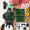 16/12 Line Green Lines Laser Levels 4D 360 Horizontal and Vertical Cross Lines Self-leveling Super Powerful Indoor Outdoor 4.8 * 3.6 * 4.4 IN