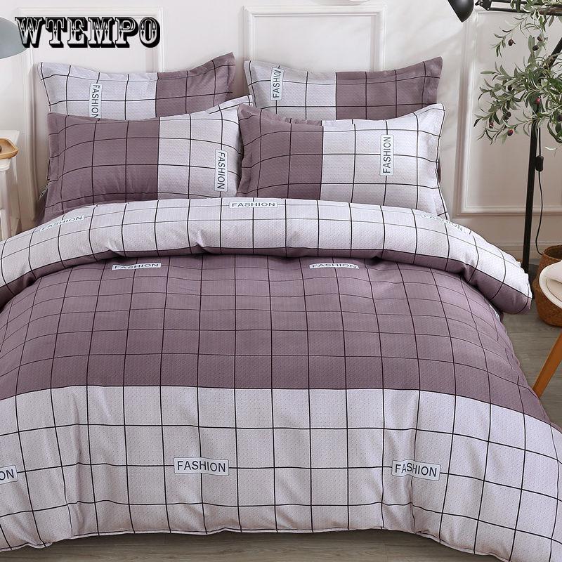 Super Soft Cotton Duvet Cover Set 4Pcs Bedding Sets Queen King Size Bedclothes