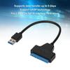 Adaptateur USB 3.0 vers SATA3.0 5Gbps Plug and Play Convertisseur USB vers SATA3.0 Haute Vitesse Adaptateur SATA3.0 vers USB Connexion Disque Dur