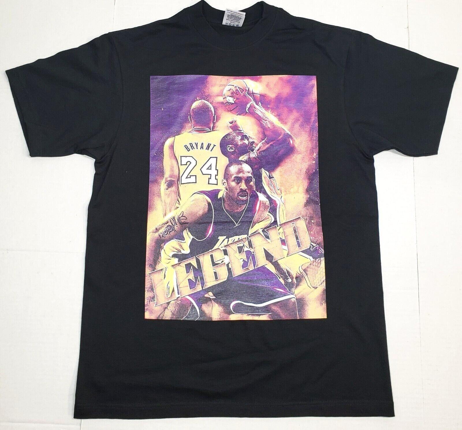 LA LEGEND T-shirt Los Angeles Kobe Black Mamba 8/24 Men s Tee New S