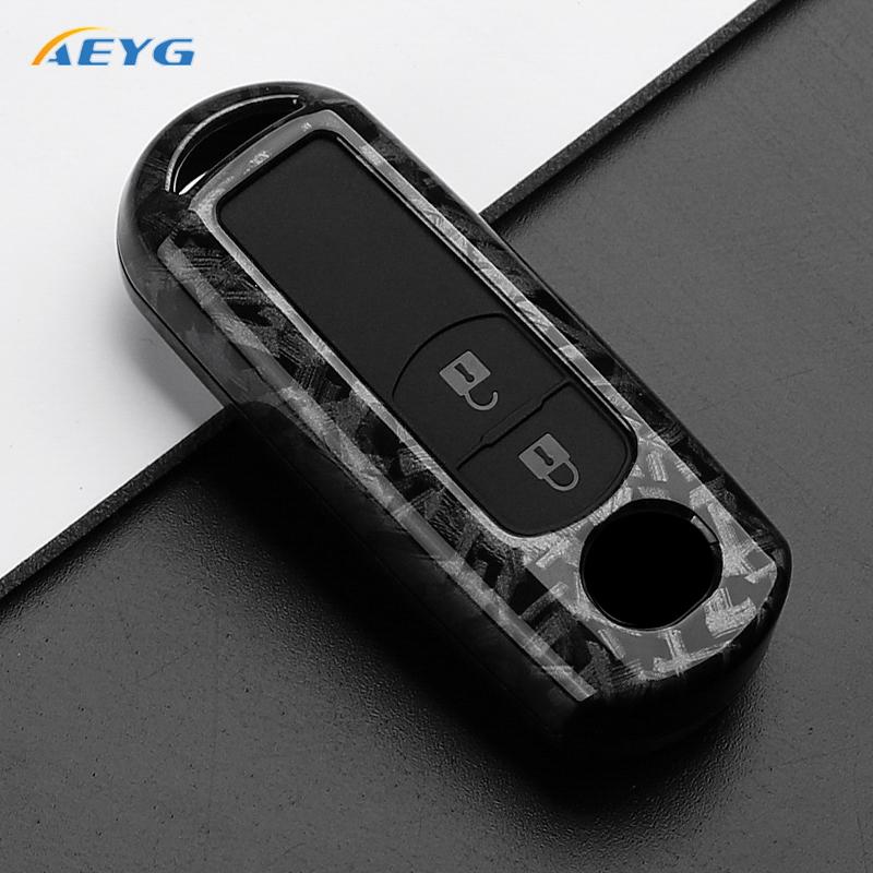 ABS Carbon Fiber Car Key Case Cover For Mazda 2 3 5 6 BL BM GJ Atenza Axela Demio CX-3 CX3 CX-5 CX5 CX7 CX-9 CX8 keychain