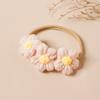 Gestricktes Stirnband mit Blumenanhänger für 100-Tage-Fotografie Weich und sicher Atmungsaktiver Babyschmuck Requisiten für Fotoshootings