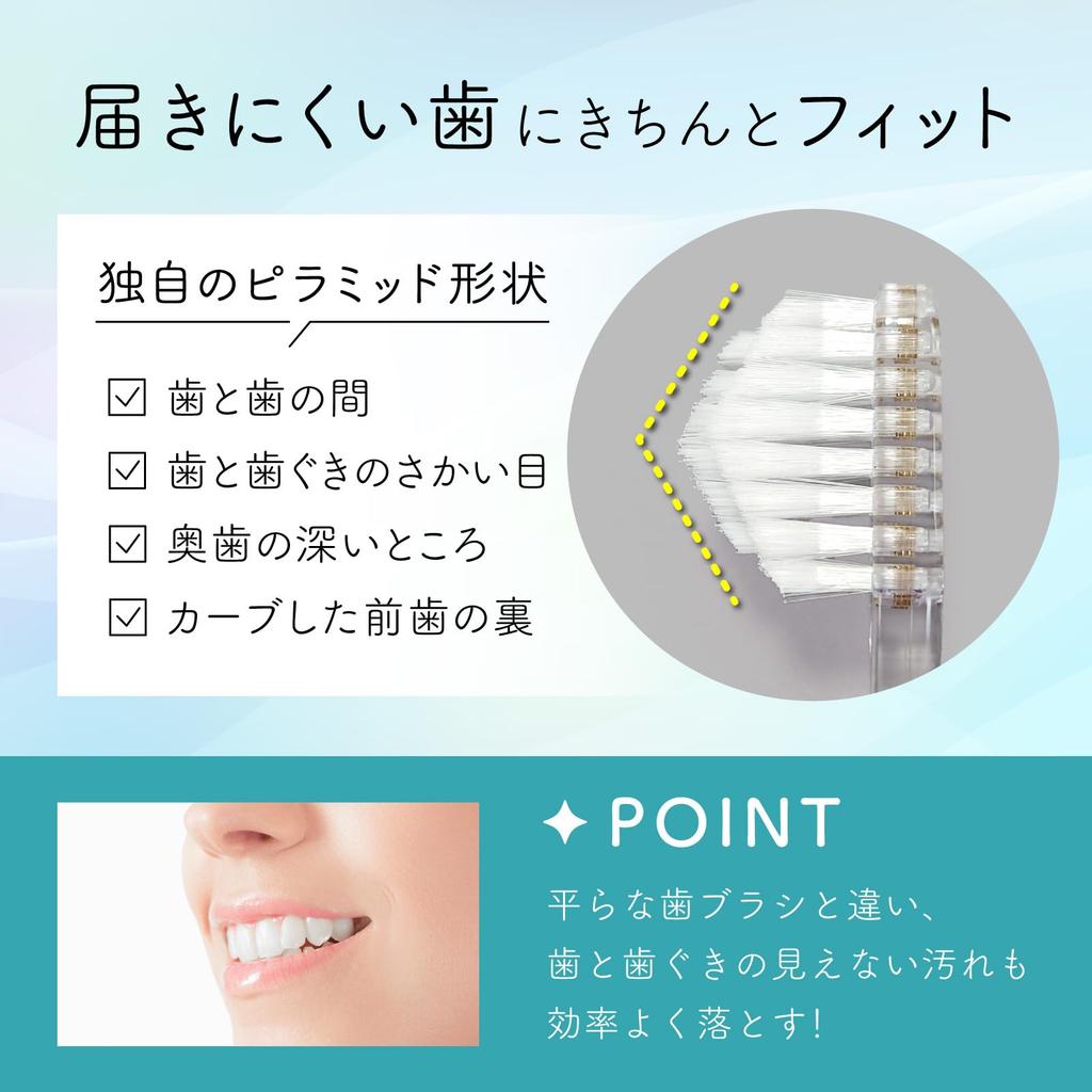 Miracle Oral Miracle Toothbrush Regular Pyramid Set of 12 Care <Seasonal Collection> Bristles, Shape,