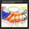 30pcs Portable Key Organizer Iron Split Ring Key Labels Multi Keys Holder Keychain  Houses