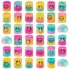 KKLM Rainbow Springs Cute Smiling Face Toy 36 Pieces Stretchy and Colorful Smiling Face Toy Perfect for Magic Tricks and Festival Cute Magic Trick