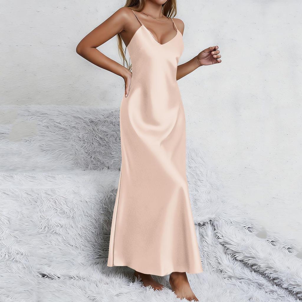 Ladies' Sleeping Skirt, Sexy Strap Sleeping Skirt, Split Sexy Thin Home Clothing