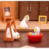 7 STuks Miniatuur Eend Ornamenten Leuke Kleine Eend Beeldjes Speelgoed Lichtgewicht Kleine Decoratie voor Poppenhuis Kinder Verjaardagsfeest Cadeaus