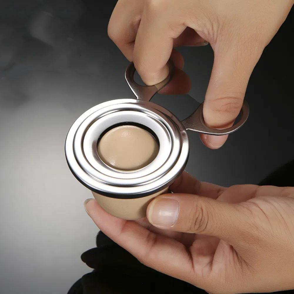 2PCS Stainless Steel Egg Shell Cutter Manual Operation Egg Opener Handheld Egg Breaker Cooking Tool