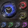 Custom Hunter Vinyl Record Wall Clock For Man Cave Bedroom Hunting Artwork Personalized Wall Watch Retro Music Disk Craft Clock