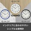 Casio Wall Clock, White, Analog, Standard, Step Second Hand, Simple, IQ-24-7JF