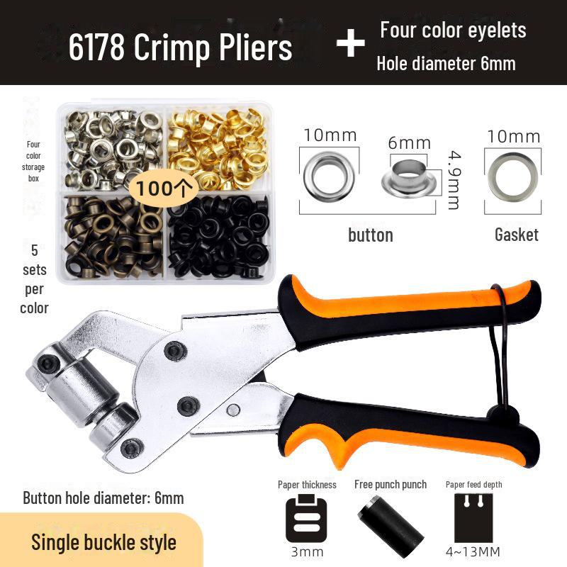 Air Eye Installation Pliers Set with Display Stand, Printing Cloth, and Press Buckle for Posters