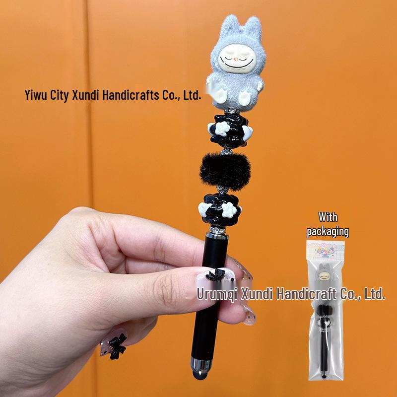 DIY Bead Pen: Cute Handmade Touchscreen Gel Pen Doll - Ideal Student Gift