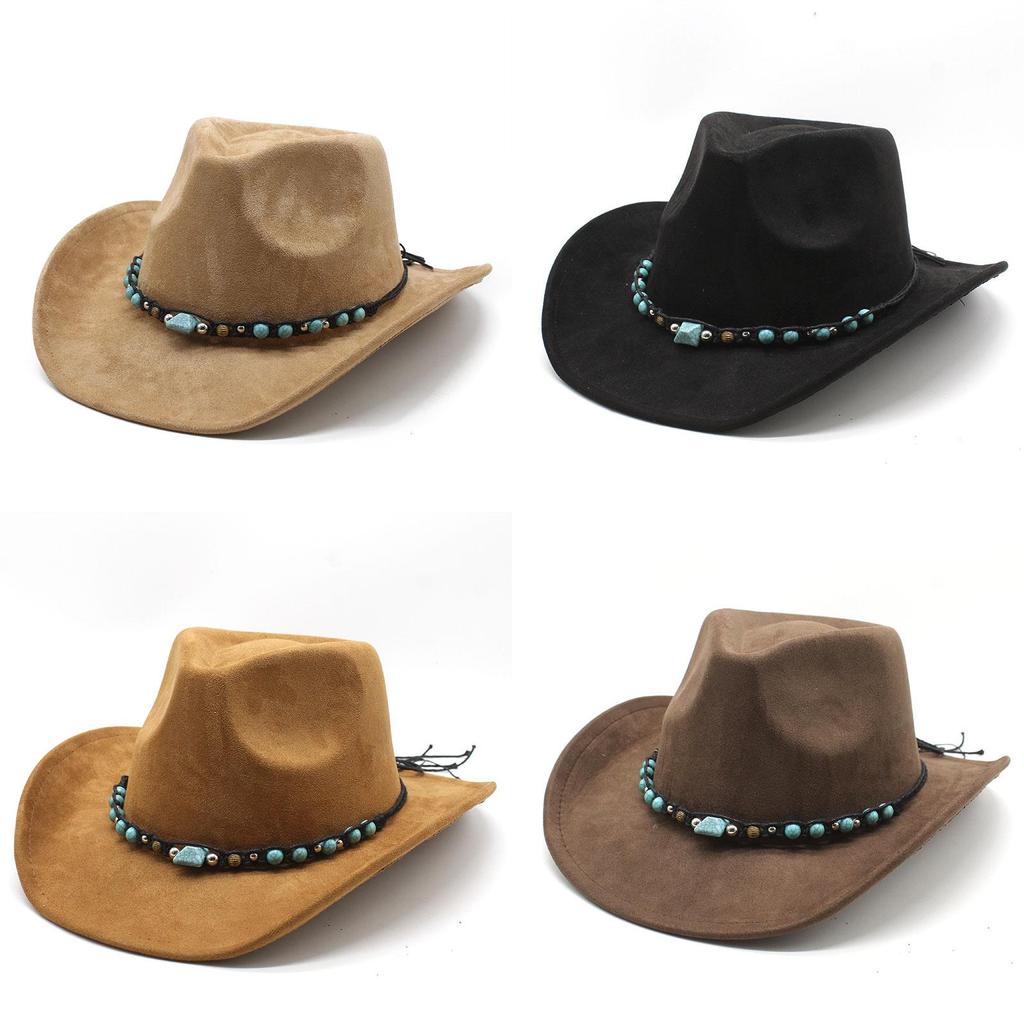 Western Style Felt Hat For Men And Women With Sun Protection And Breathability
