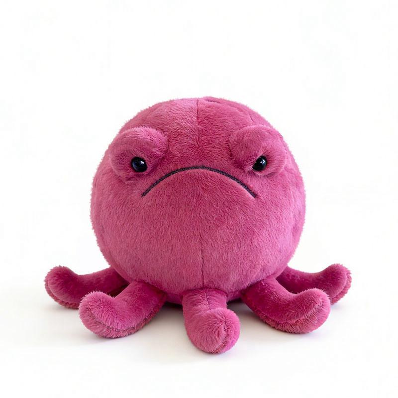 

Plush Bull Stuffed Animal Toy With Pp Cotton For Kids Playroom Decor Pink 16cm