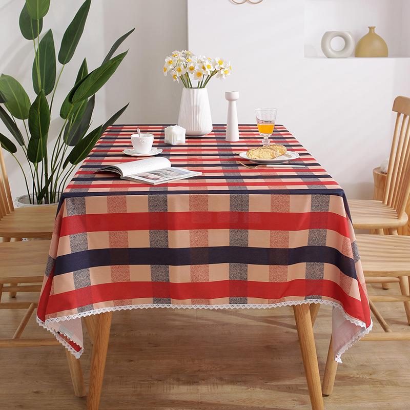 Henggang Pastoral Print Table Cloth Home Restaurant Rectangular Table Cloth Book Tablecloth Fabric Tablecloth