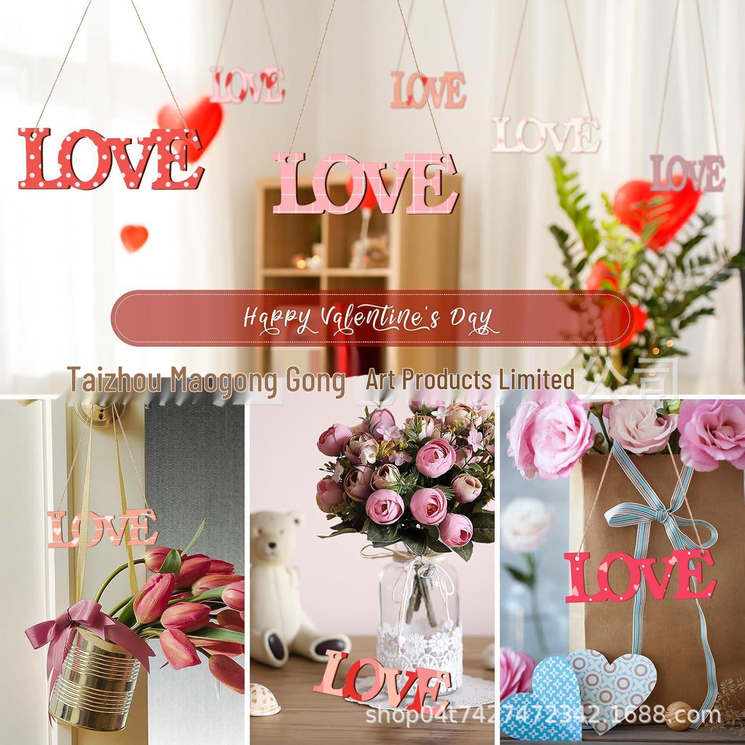 

Large Wooden Love Letter Ornaments for DIY Crafting - Perfect for Mother s Day, Valentine s Day, and Father s Day Decor 17.5*5.6cm