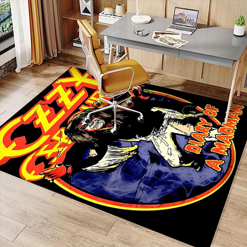 Ozzy Madman Printed Absorbent Washable Carpet, Non-Slip Bathroom Mats, Kitchen Rugs, Yoga Mat,Living Room Entrance, Camping Picnic Rugs