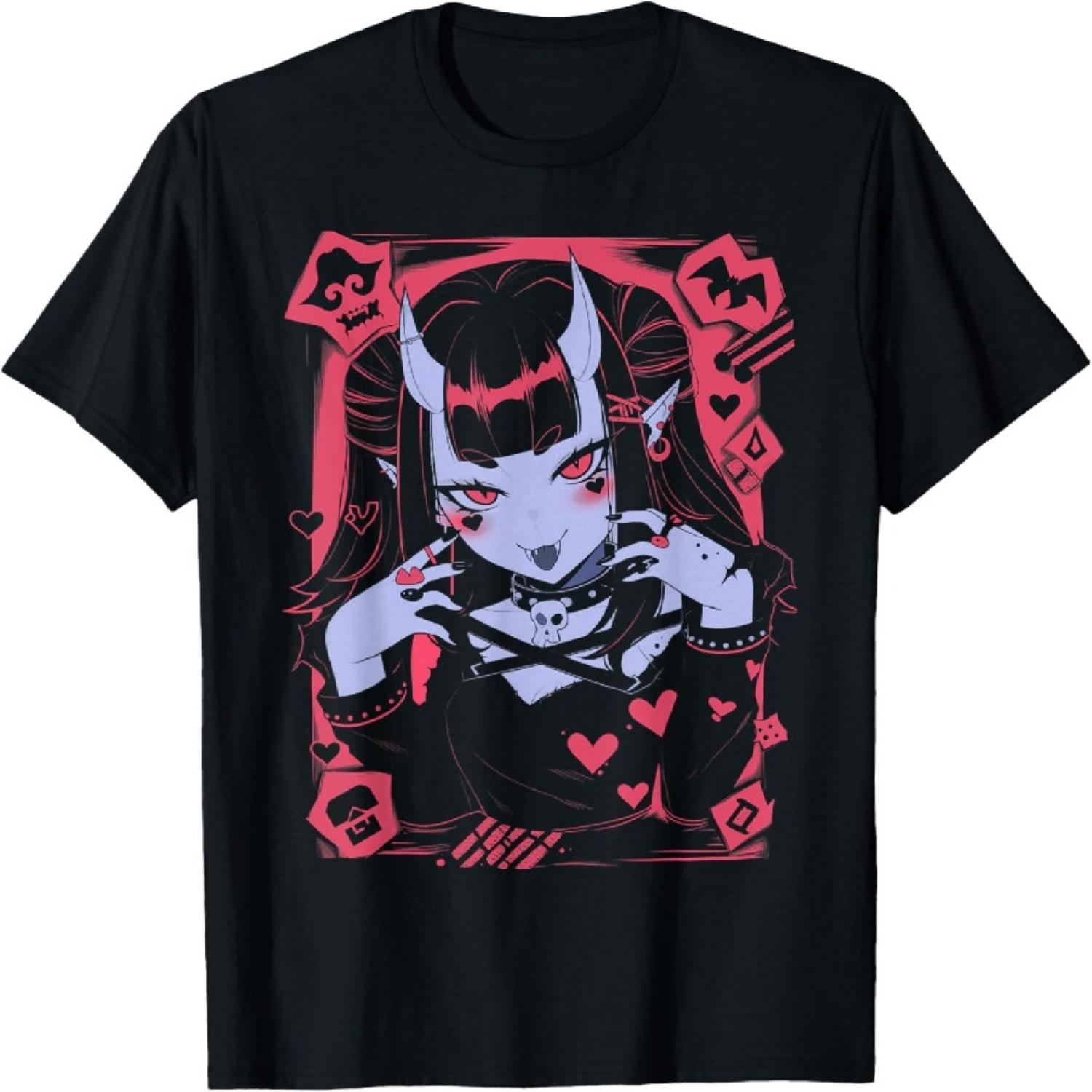 Жуткая девочка-гуль Японское аниме манга Менхера Ями Каваи Футболка S
