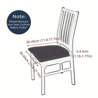 1pc Polyester High-Elastic Chair Cover, Solid Color, Machine Washable, Casual Style, Sewn Seam Closure, for Dining & Office Chai