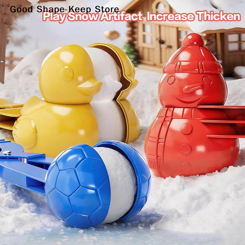 Outdoor Snow Play Sports Toys For Snowball Clamp Multiple Shape Snowball Making Tongs Winter Kids Snowball Throwing Tool