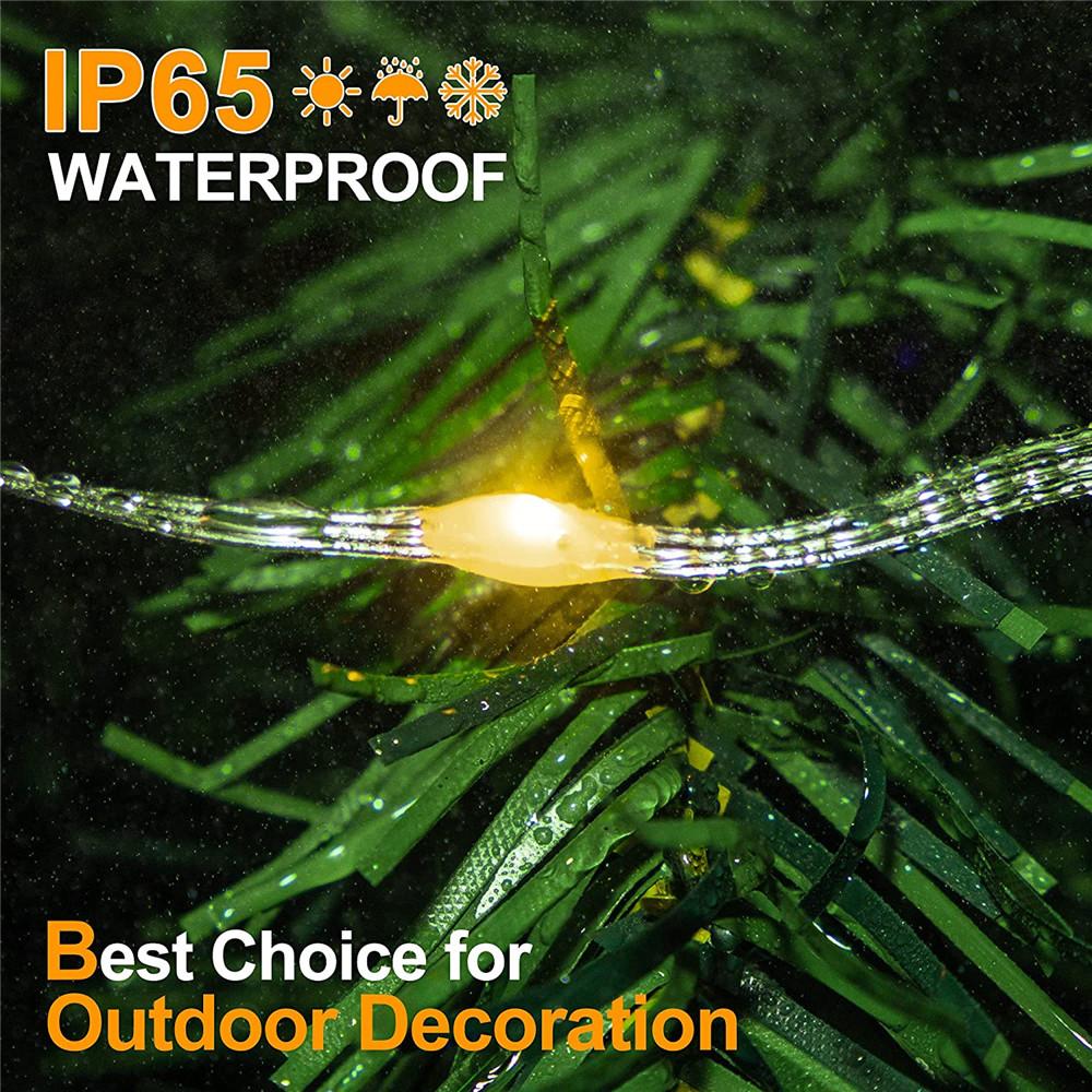 Weihnachtsdekorationen für Zuhause LED Lichterkette 20/50/100M EU/US Stecker Neujahr 2025 Straßengirlande am Haus