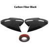 Protective Cover Door Mirror Cover Fit For Ford Mustang Mach E  Car Rearview Accessories Carbon Fiber Glossy Black