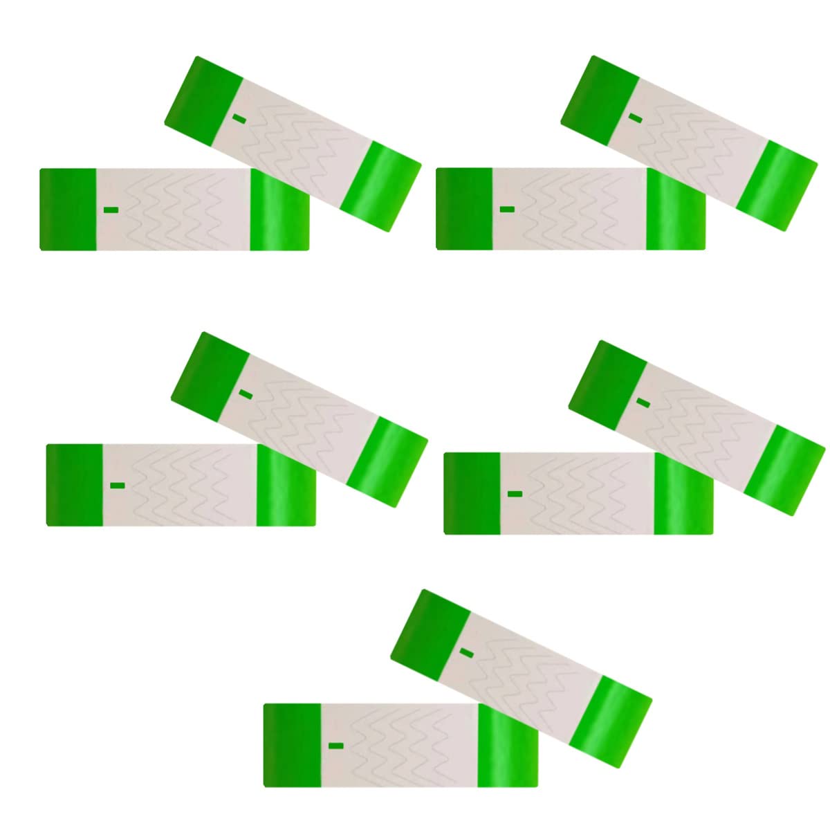 

Rimikuru Disposable Single 1000 for Entry and Events Wristbands, Fluorescent, Waterproof, Color, Pieces, One-Touch Attachment, (Green) зелёный