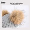Children's Winter Knit Set: Pom-Pom Hat, Fleece-Lined Gloves, and Scarf for Boys and Girls