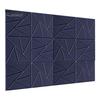 12Pcs Soundproof Wall Panel Self-Adhesive Sound Absorbing High Density Thick Acoustic Foam Panel Noise Reduction Wall Decoration Tile