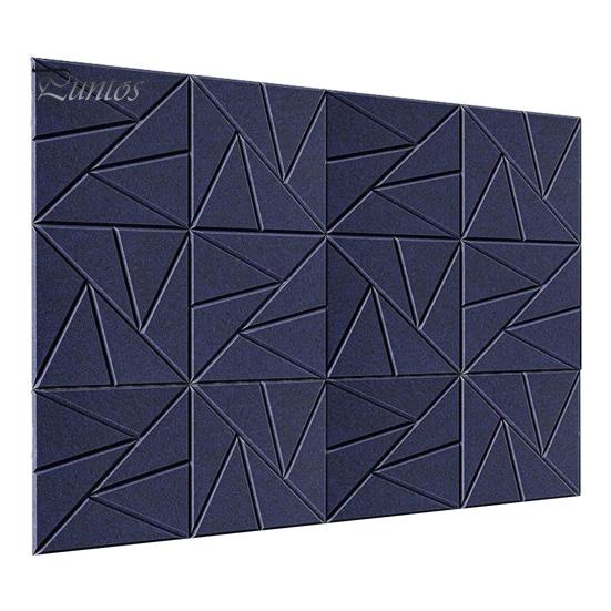 12Pcs Soundproof Wall Panel Self-Adhesive Sound Absorbing High Density Thick Acoustic Foam Panel Noise Reduction Wall Decoration Tile
