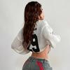 Manga 2025 European-American Style Digital Print V-Neck Knit Sweater