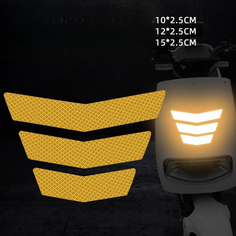 Fender Reflective Sticker Car Electric Battery Car Warning Reflective Logo Decorative Sticker Line Arrow Scratch
