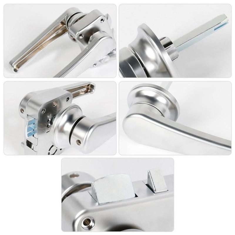 RV Toilet Door Lock Bathroom Door Lock Yacht RV Caravan Boat Latch Handle Knob Locks For Furniture Hardware Accessories
