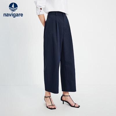 Women's Lightweight Cropped Wide-Leg Pants