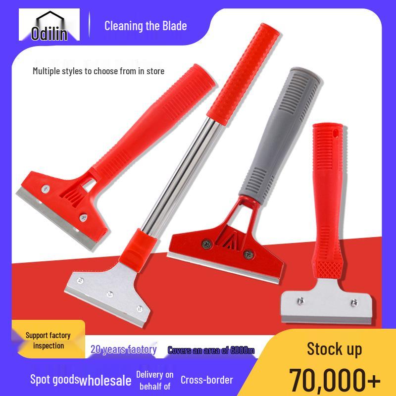 Multi-Functional Long Handle Scraper: Glass, Tile, and Glue Remover Cleaning Tool
