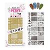 Long Lasting Metal Nail Design Stamp Reusable Template With Detailed Embossing For Gel And Regular Polish Users