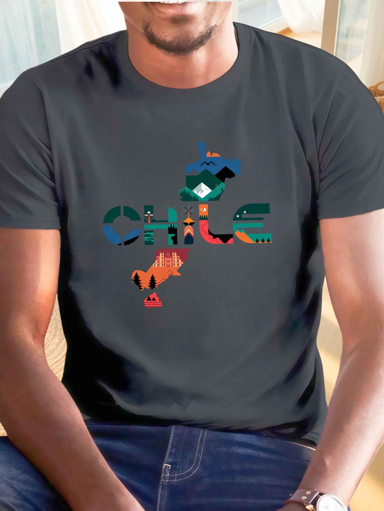 Country Name Country Chile Print Tee Shirt XXXXL