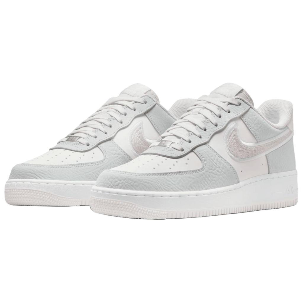 Nike Air Force 1 Cushioning Breathable Skateboard Shoes Men's White Gray IB6842-100